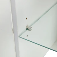 Madia per soggiorno, vano di appoggio semi-aperto, 140L x 40P x 70A cm, Bianco(m-11)