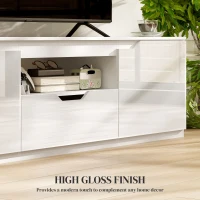 Białe TV-Lowboard, wysoki połysk, na telewizory do 65''(m-5)