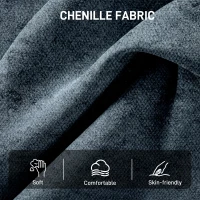 HOMCOM Accent Chair, Chenille Upholstered Swivel Armchair with Lumbar Pillow, High Back, Deep Seat and Metal Legs, Dark Green(m-6)