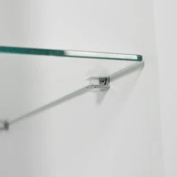 LED-Credenza, 2 ante, 4 cassetti e vano in vetro, 160x35x70 cm, Bianco(m-12)