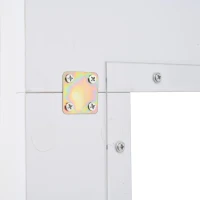 Vetrina LED con porta in acrilico, 5 ripiani in vetro, 60x40x180 cm, Bianco(m-10)