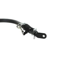 SPORTNOW Reboque para Bicicleta de Carga 40 kg Carrinho de Mão de Aço com Bandeira Vermelha Rodas de 16 Polegadas 145x60x42 cm Preto(m-11)