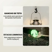 Outsunny Tenda Insuflável com Rede Mosquiteira para 3 Pessoas UPF30+ Bolsa Montagem Rápida Impermeável 220x220x200 cm Creme(m-9)