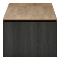 Tavolino da salotto regolabile in altezza con spazio a scomparsa, 109.5x59.7x43 cm, Grigio e Marrone(m-8)