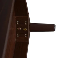 Mobile TV basso con ante in rattan, 3 ante e 2 cassetti, 190x40x52 cm, Marrone(m-11)