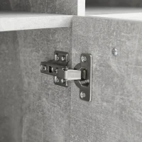 Madia per soggiorno, vano di appoggio semi-aperto, 140×40×70 cm, Grigio(m-10)