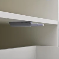 Mobile TV laccato lucido a LED, 180x38.5x45 cm, Bianco e Nero(m-12)