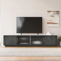 Mobile TV basso a 4 cassetti effetto marmo, 160x40x38.5 cm, Grigio(m-4)