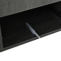 Mobile TV basso a 4 cassetti effetto marmo, 160x40x38.5 cm, Grigio(m-10)