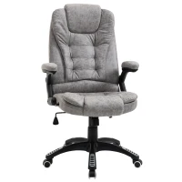 Vinsetto Ergonomic Office Chair Comfortable Desk Chair with Armrests Adjustable Height Reclining and Tilt Function Grey(m-10)