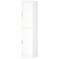 HOMCOM Bibliothèque 180 cm de haut, étagère moderne 5 niveaux avec étagères réglables, armoire de rangement autoportante, Blanc