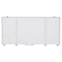 Madia per soggiorno, vano di appoggio semi-aperto, 140L x 40P x 70A cm, Bianco(m-8)