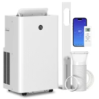 HOMCOM Ar Condicionado Portátil de 12.000 BTU, Ar Condicionado 4 em 1 com Controlo WiFi e por Voz, Refrigeração, Desumidificador, Ventilador, Modo Sono(m-6)