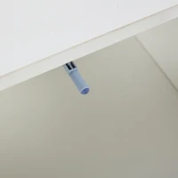 Mobile TV basso, illuminazione ambientale a LED, 2 cassetti, per soggiorno e camera da letto, 160L x 40P x 52A cm, Bianco(m-11)