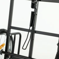 SPORTNOW Reboque para Bicicleta de Carga 40 kg Carrinho de Mão de Aço com Bandeira Vermelha Rodas de 16 Polegadas 145x60x42 cm Preto(m-14)