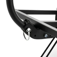 SPORTNOW Reboque para Bicicleta de Carga 40 kg Carrinho de Mão de Aço com Bandeira Vermelha Rodas de 16 Polegadas 145x60x42 cm Preto(m-12)