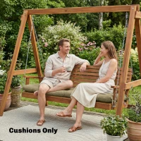 Outsunny Sun Lounger Cushion, Memory Foam Patio Chair Cushion with Ties, Outdoor Seat Pad Fits 190 x 60 cm Lounger, Sand(m-9)