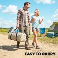 Outsunny 6 Men Tipi Tent with Carry Bag - Khaki(m-8)