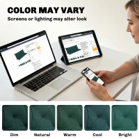 Outsunny 3 Seater Bench Cushion, Garden Chair Cushion with Back and Ties for Indoor and Outdoor Use, 98 x 150 cm, Green(m-7)