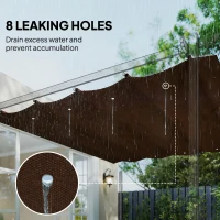 Zadaszenie do pergoli 2,85 x 2 m, wodoodporne, składane(m-6)