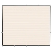 Outsunny Sun Shade Sail UV Protection Canopy with Stainless Steel Eyelets for Patio Garden 3 x 3.6 m Beige(m-10)