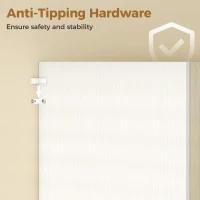 HOMCOM 170 cm keukenkast, moderne kast met open vak, verstelbare planken, natuurhout-look(m-6)