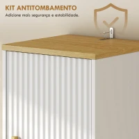 HOMCOM Coluna Estreita para Casa de Banho com Prateleiras Ajustáveis, Gaveta e Compartimento Aberto, 31,5x29,7x171,5 cm, Branco(m-7)