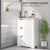 Szafka łazienkowa z 3 szufladami i regulowanym regałem(m-6)