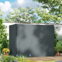Outsunny Hollywoodschaukel Abdeckung 3 Sitzer Wasserdicht Schutzhülle für Gartenschaukel Oxford Gewebe 220 x 125 x 172 cm, Grau(m-8)