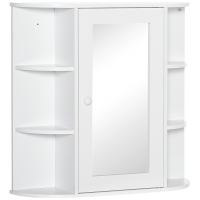 HOMCOM Pensile da Bagno 66cm x 17cm x 63cm Bianco