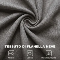 HOMCOM Poltrona da Salotto Stile Francese con Gambe in Legno e Cuscini Sfoderabili, 74x86x102 cm, Grigio(m-6)