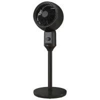 HOMCOM Air Circulator Fan Pedestal Cooling Fan with 3 Speed and Carry Handle, 9 Inch, Black(m-11)