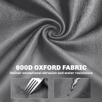 Outsunny Zestaw 2 składanych krzeseł kempingowych z podnóżkiem, uchwytem na kubek, maks. obciążenie 120 kg, szary(m-8)