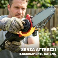 Outsunny Motosega Telescopica a Batteria, 1.94m-2.56m con Lubrificazione Automatica(m-6)