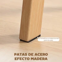 HOMCOM Mesa de Comedor Rectangular Moderna para 6 Personas Superficie de Vidrio Templado 150x75x76 cm Transparente(m-6)