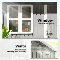 Domek ogrodowy 2,55m², dach jednospadowy, 221 x 133 cm(m-5)