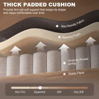 HOMCOM Wingback Accent Chair, Retro Upholstered Button Tufted Occasional Chair for Living Room and Bedroom, Brown(m-5)