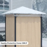 Outsunny 2 x 2 (m) Gazebo Protective Cover, Waterproof Cover for Gazebo, Canopy and Tent(m-7)