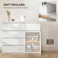 HOMCOM bufet dulap comodă modernă(m-6)
