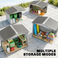 Outsunny Caseta de Jardín 213x130x185 cm Cobertizo Metálico de Exterior para Almacenamiento de Herramientas Blanco(m-5)