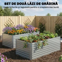 Outsunny jardinieră înălțată strat vas(m-4)