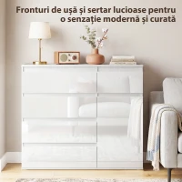 HOMCOM bufet dulap comodă modernă(m-4)