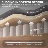 HOMCOM Poltrona da Salotto Stile Francese con Gambe in Legno e Cuscini Sfoderabili, 74x86x102 cm, Grigio(m-5)