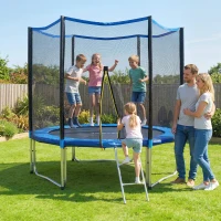 SPORTNOW Trampolino 305 cm con rete di protezione e scaletta per esterni.(m-9)