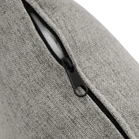 Divano angolare a forma di L con chaise longue, rivestimento in cotone-lino, cuscini inclusi, 166x118x77 cm, Grigio(m-13)