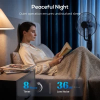 HOMCOM Stojący wentylator z mgiełką, oscylacja 70°, 3 prędkości, 3 tryby, zbiornik 3,5 l, czarny(m-7)