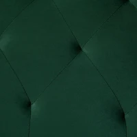 Divano letto 2 posti, rivestimento in velluto, piedi dorati, 173x75x70 cm, Verde(m-14)