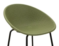Mauro Ferretti Set scaune de bar Ibiza verde 2 bucăți cm 50x50x98 (înălțime șezut cm 75)(m-5)