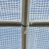 Outsunny Folienowe szklarni, 2,95x2x2 m, wiatroodporna, tunelowa(m-8)