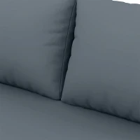 Outsunny Conjunto de Jardim em Vime PE de 3 Peças com Encosto Ajustável Sofá de 3 Lugares Sofá de 2 Lugares e Mesa Cinzento(m-11)